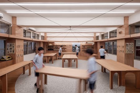 Qingshan Forest Junior High School Classroom